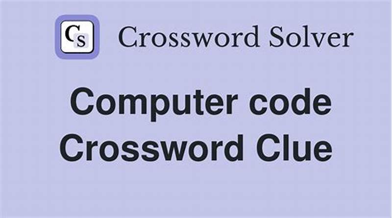 Fix Computer Code Crossword Clue