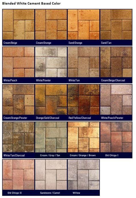 Flagstone Color Chart