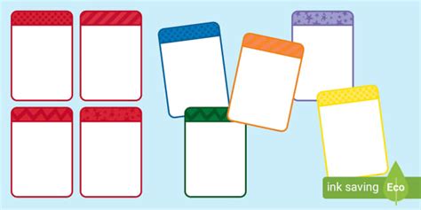 Flash Card Template Double Sided