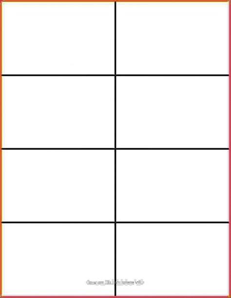 Flash Card Template Word