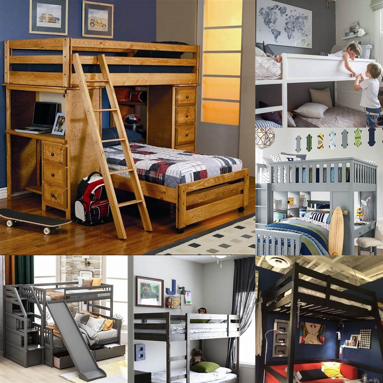 Flexibility Boys bunk beds come in various styles and sizes making them flexible for any room