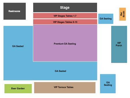 Floore's Country Store Seating Chart