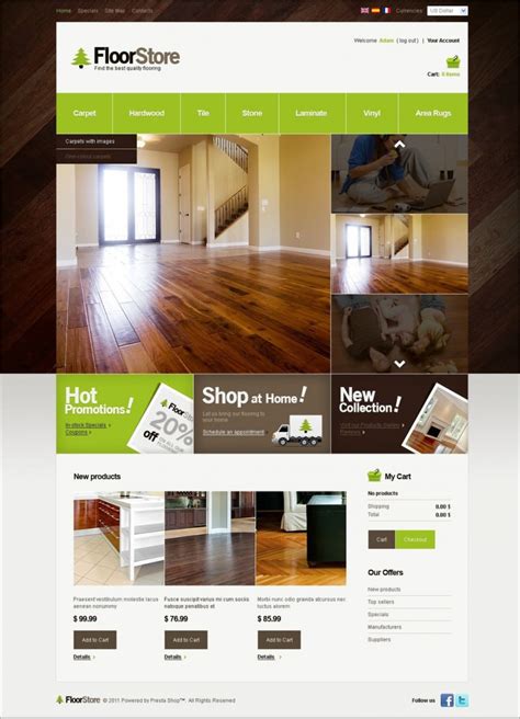 Flooring Website Template