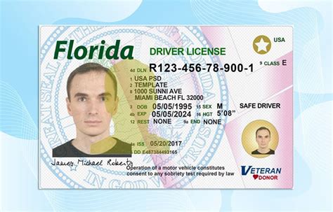 Florida Drivers License Template