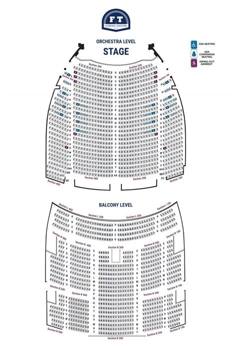 Florida Theatre Seating Chart