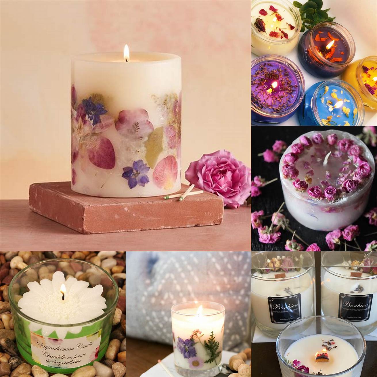 Flower Scented Candles