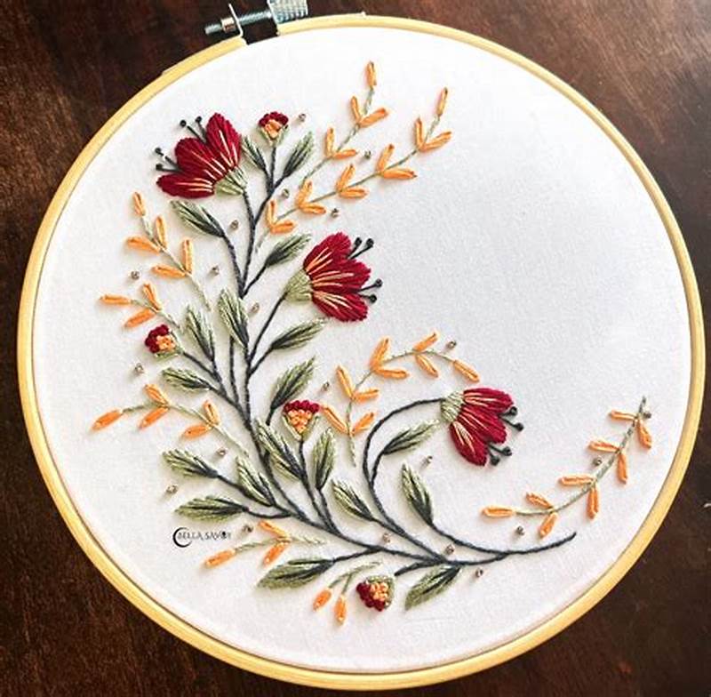 Flower Embroidery Pattern