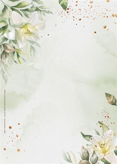 Flower Invite Template