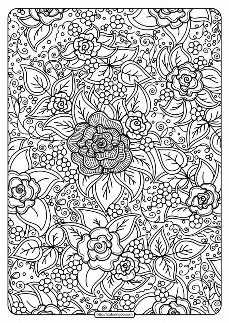 Flower Pattern Coloring