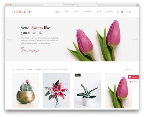 Flower Shop Website Templates