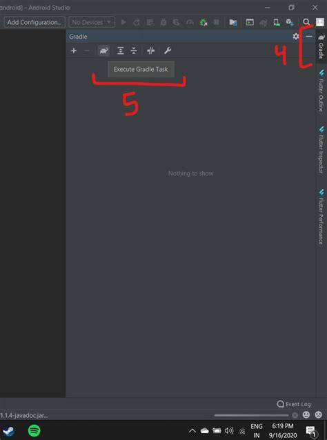 Flutter App stuck at Running Gradle task assembleDebug 
