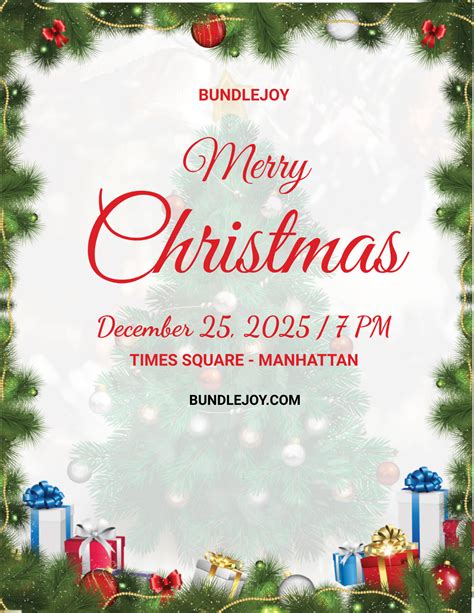 Flyer Templates Free Christmas