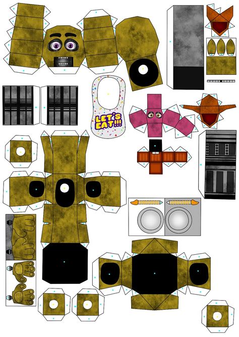 Fnaf Papercraft Templates