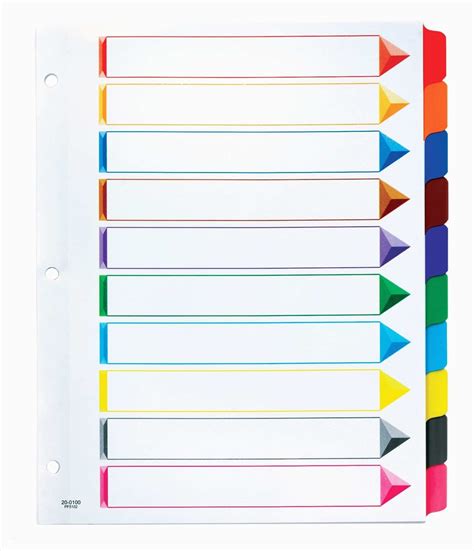 Folder Tabs Printable