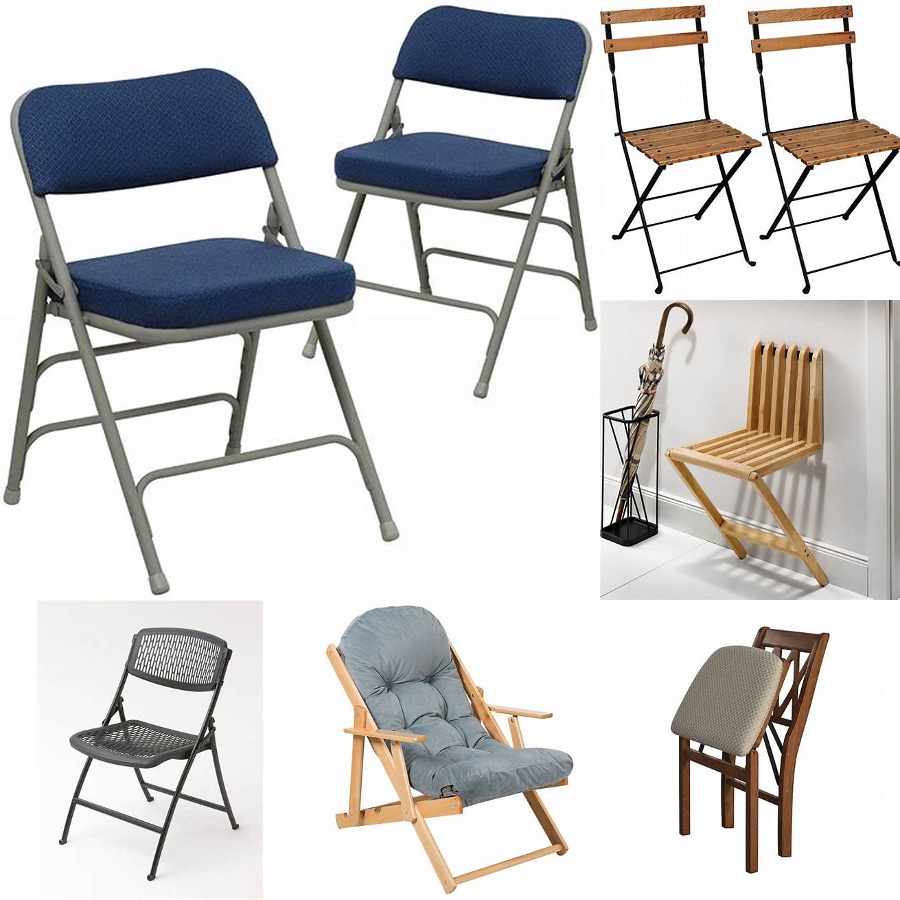 Folding chairs are perfect for small spaces as they can be easily stored away when not in use
