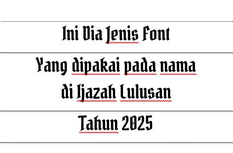 Font Ijazah