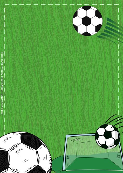 Football Birthday Invitation Card Template