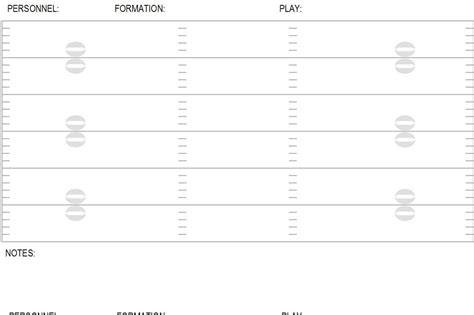 Football Blank Play Template