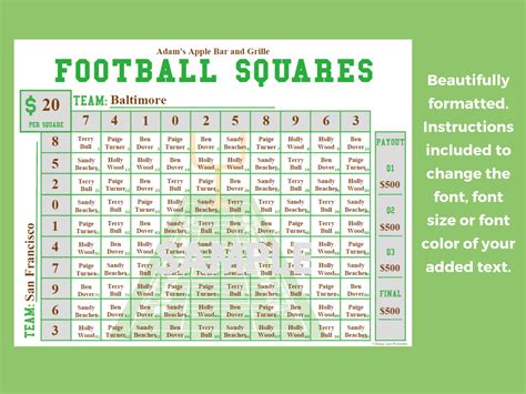 Football Boxes Template