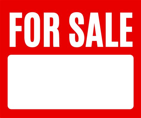 For Sale Sign Free Printable