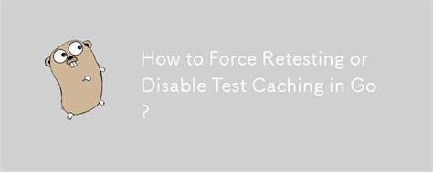 Force retesting or disable test caching