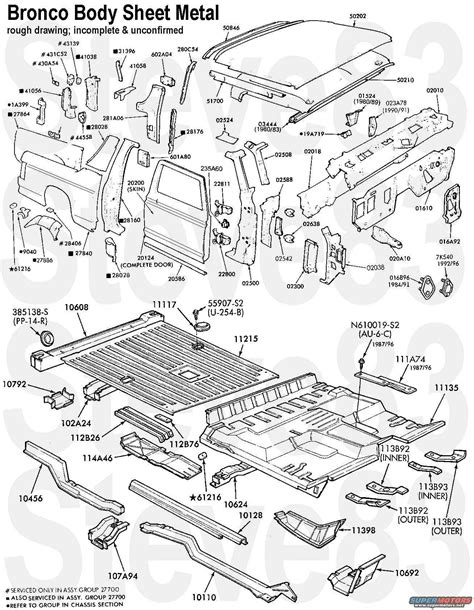 Ford Bronco 2 Parts Catalogs