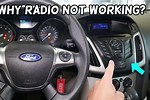 Ford Focus Radio Not Working