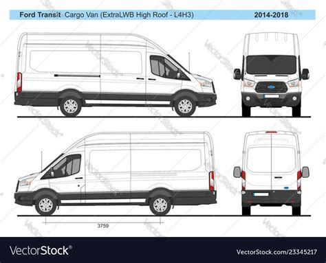 Ford Transit Van Wrap Template