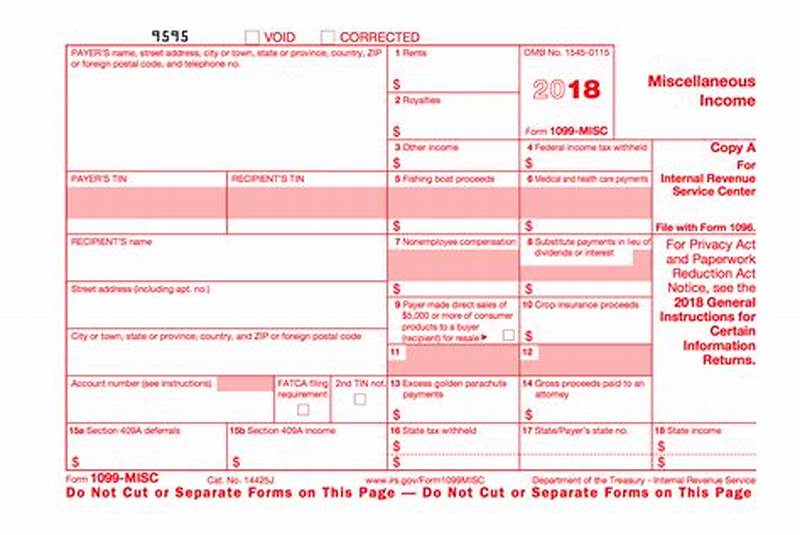 Form 1099 Example