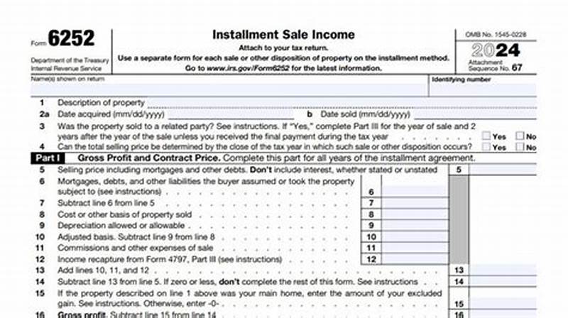 Form 6252 Property Type Code