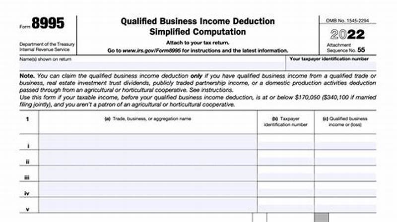 Form 8995 Example