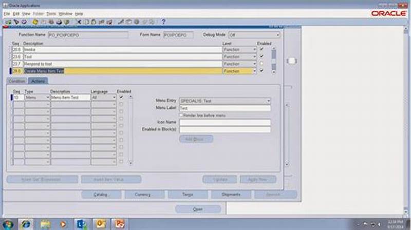 Form Personalization Query In Oracle Apps