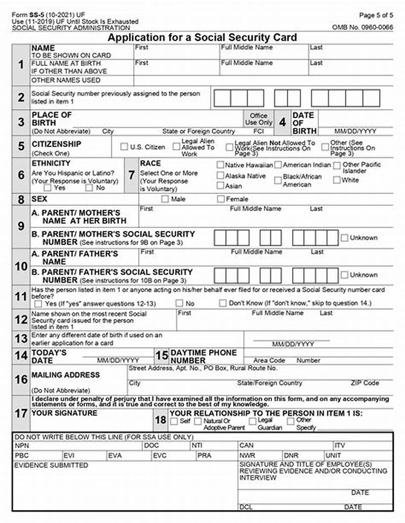 Form To File For Social Security