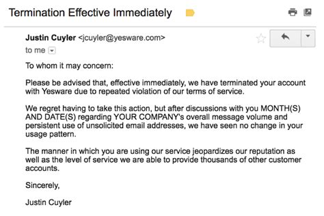 Formal Email Templates