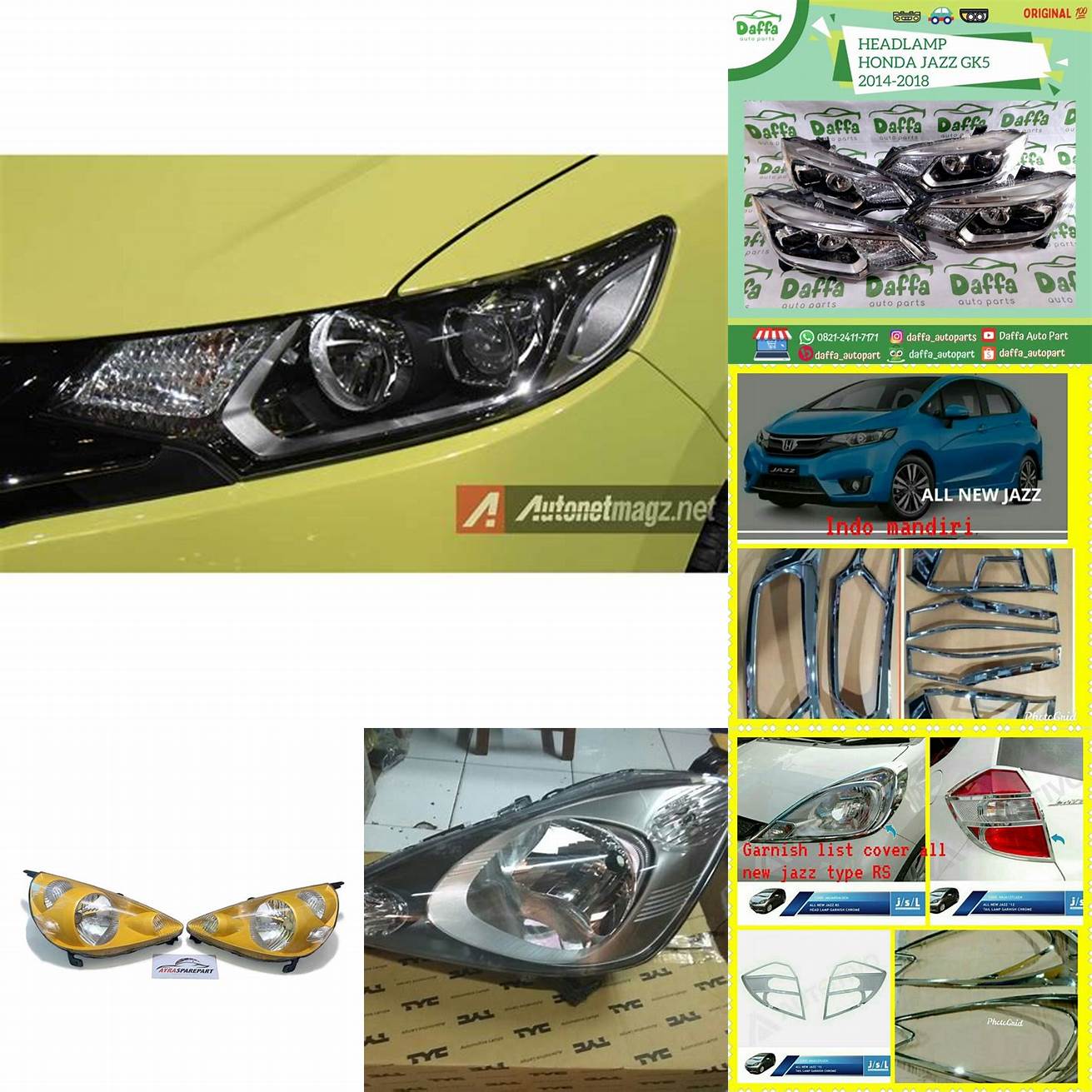 Foto lampu depan mobil Honda Jazz