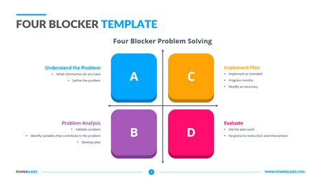 Four Blocker Powerpoint Template