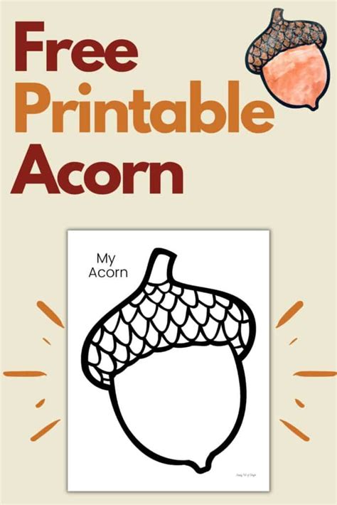 Free Acorn Template