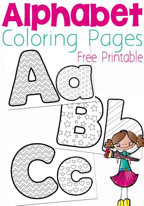 Free Alphabet Coloring Pages Printable