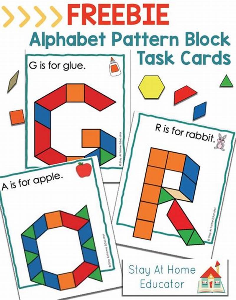 Free Alphabet Pattern Block Printables