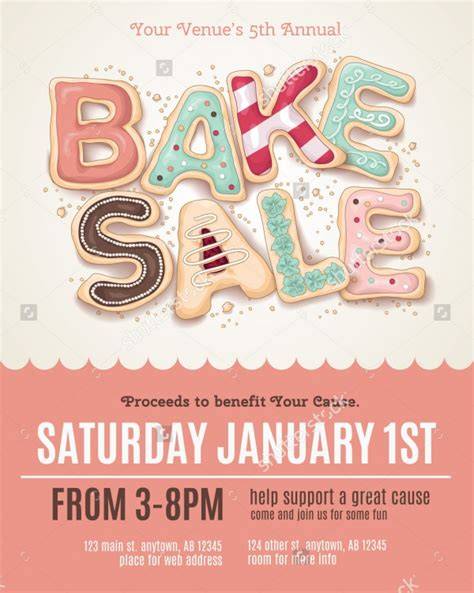 Free Bake Sale Flyer Templates