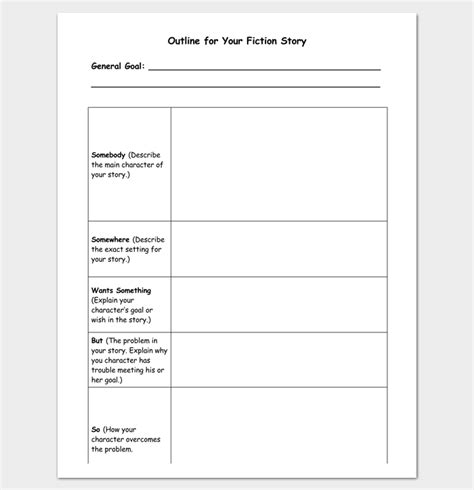 Free Book Outline Template