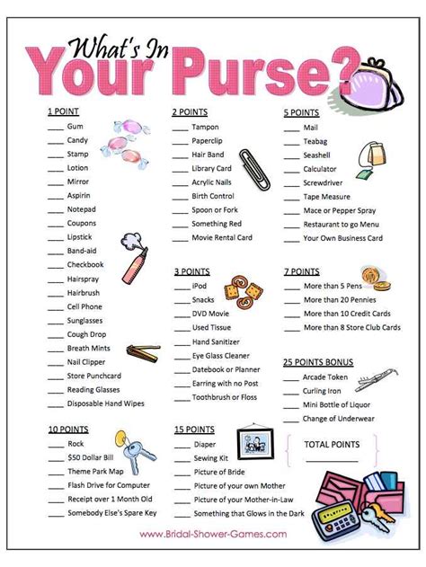 Free Bridal Shower Games Printable