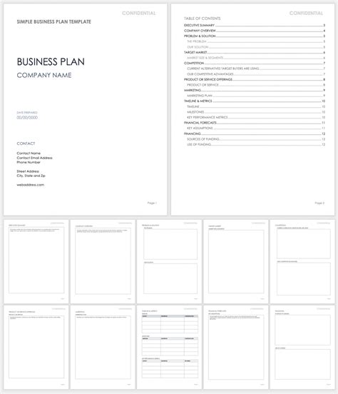Free Business Plan Template Word