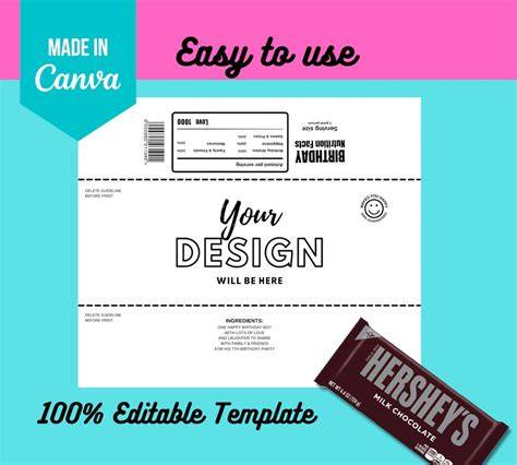 Free Candy Bar Wrapper Template For Bridal Shower