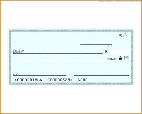 Free Check Printing Template Word