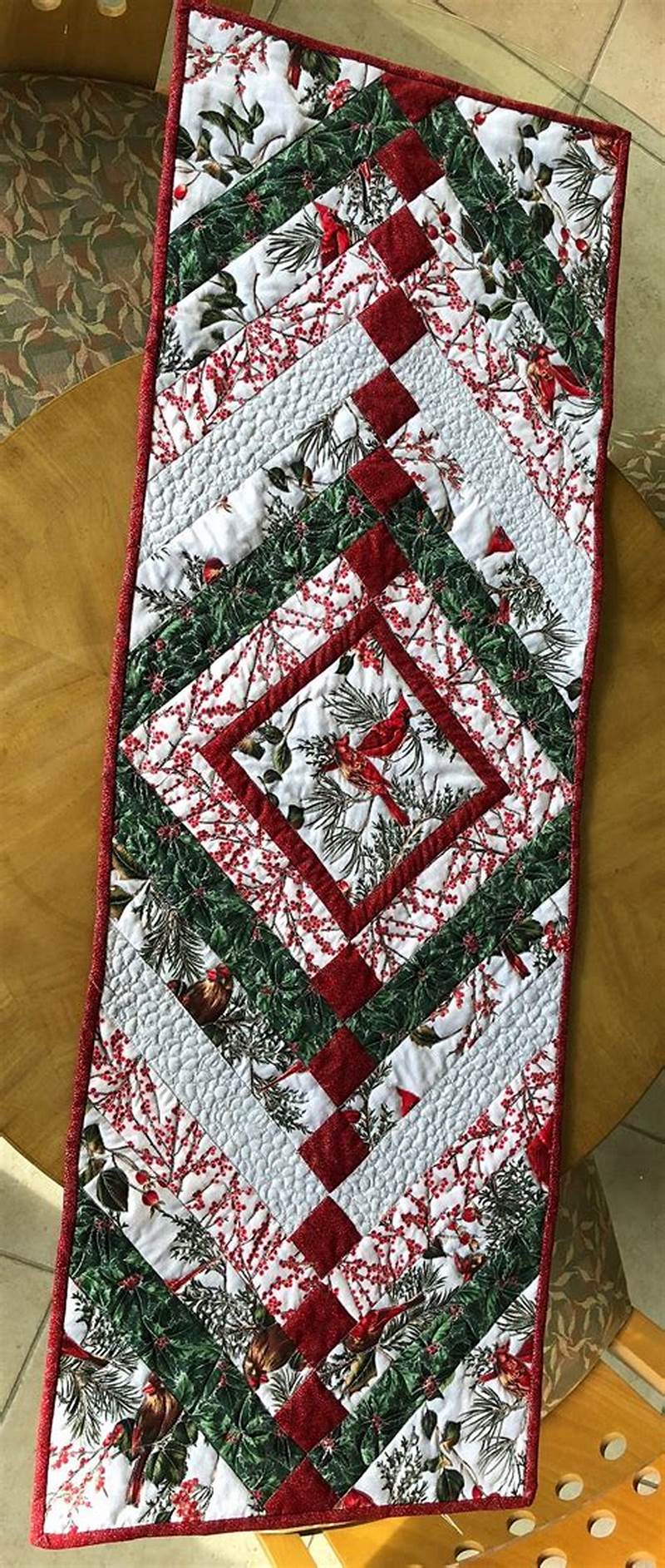 Free Chevron Quilted Table Runner Pattern