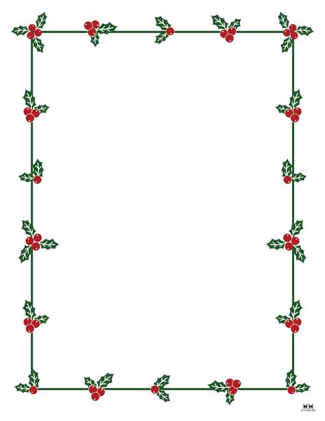 Free Christmas Border Paper Printable