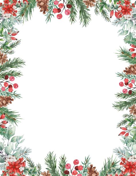 Free Christmas Borders Printable