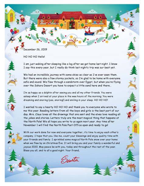Free Christmas Letter Templates Word
