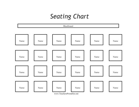 Free Classroom Seating Chart